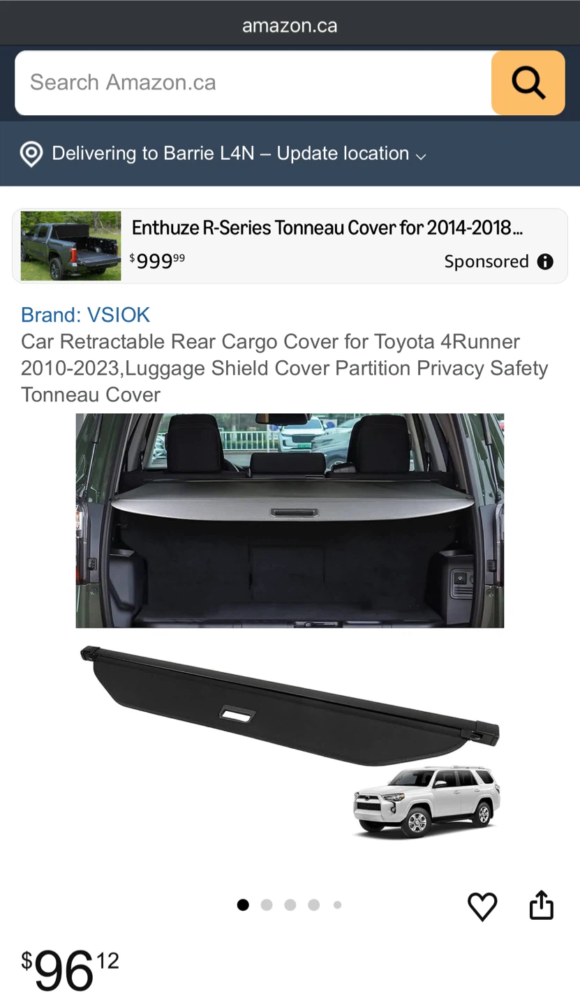 Cargo Cover - photo 2