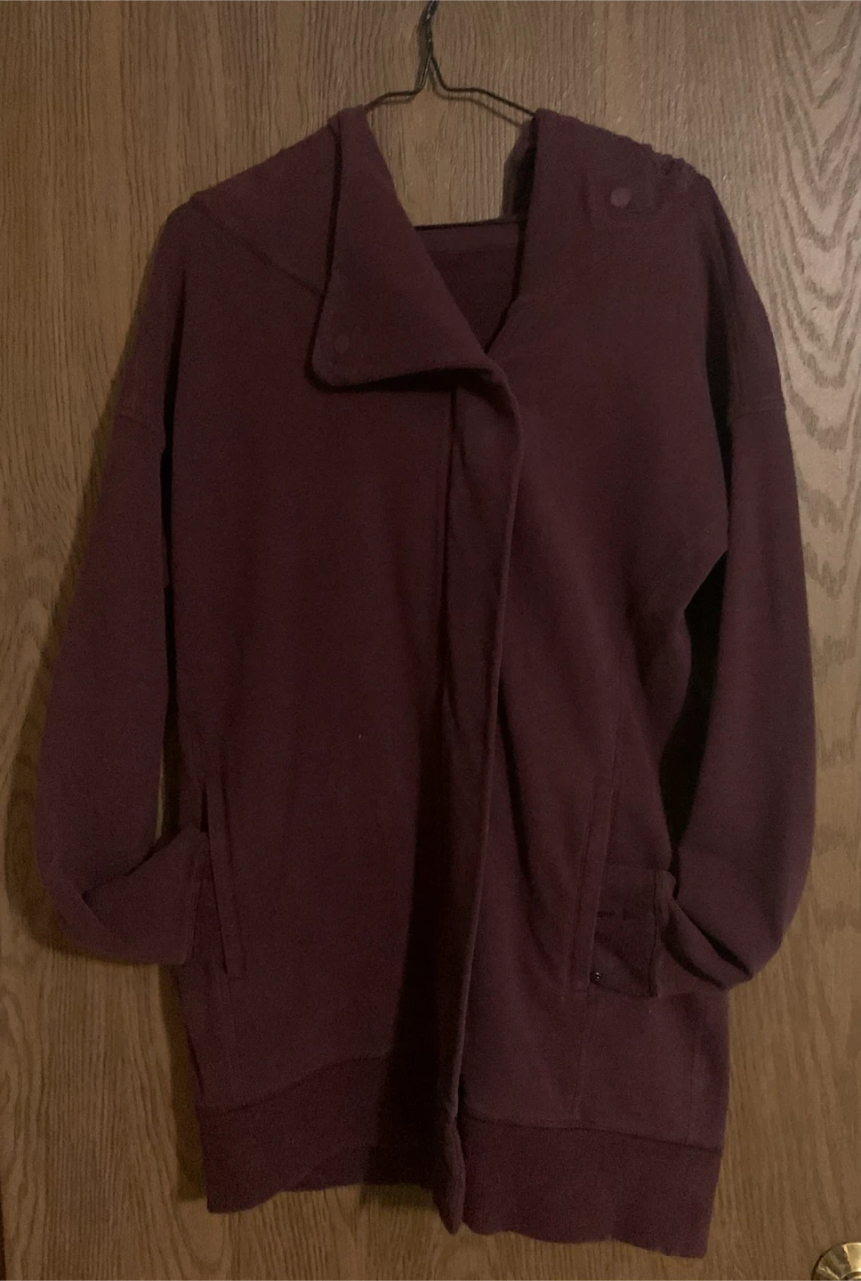 Ladies Maroon Hooded Jacket