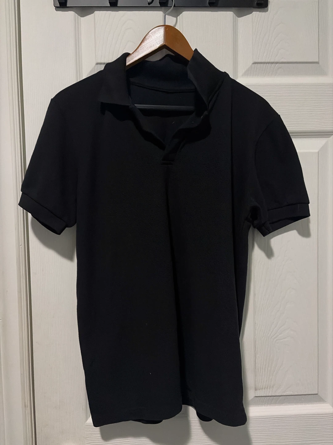 Black Short Sleeve Polo Shirt