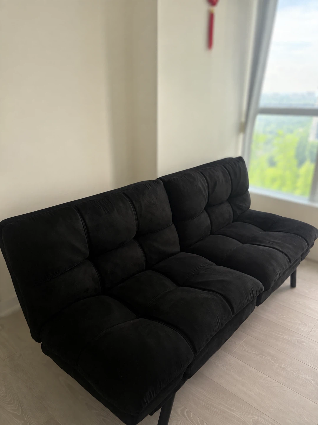 Black Futon Sofa Bed - photo 2
