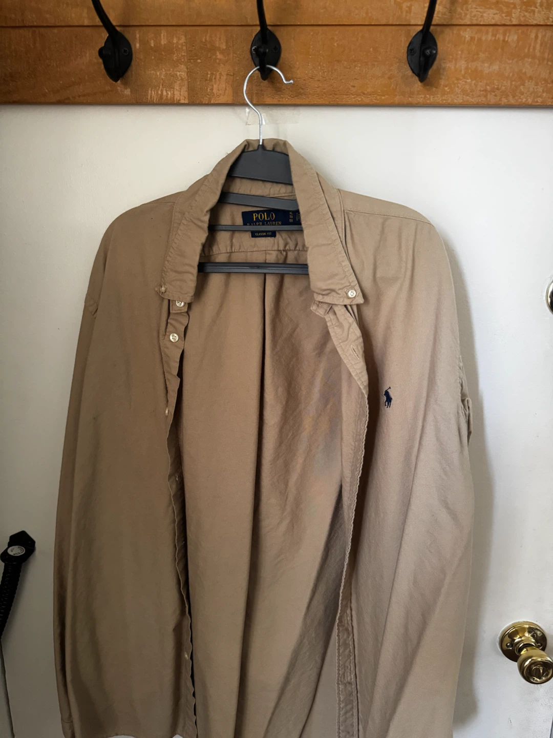 Polo Ralph Lauren Classic Fit Button-Down Shirt - Khaki