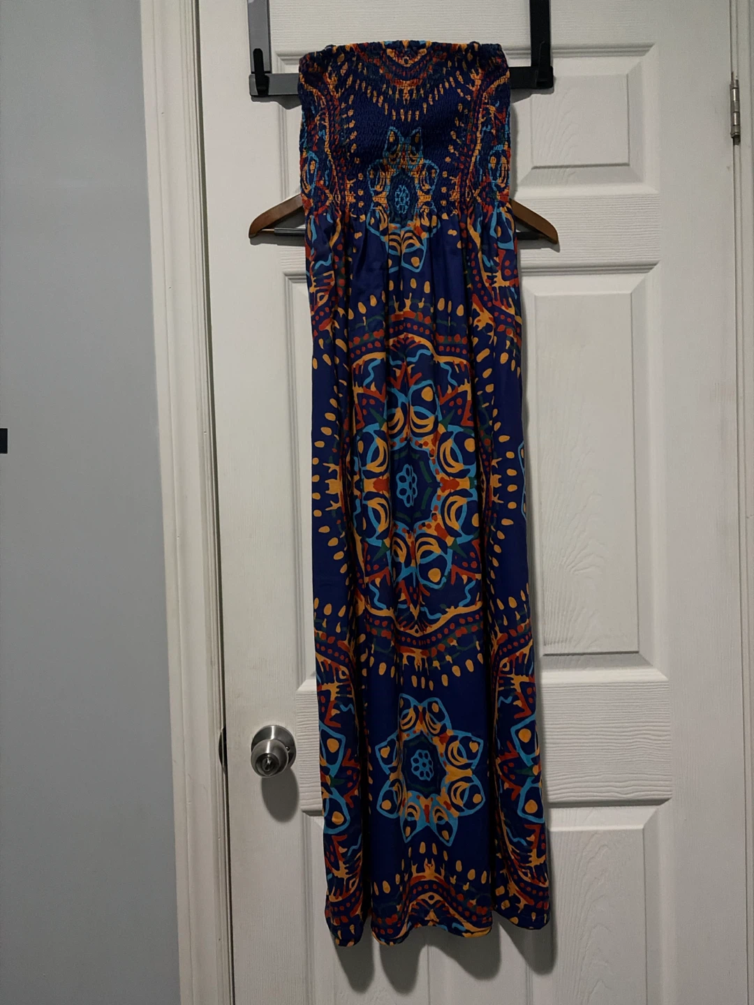 Maxi Dress Blue and Orange