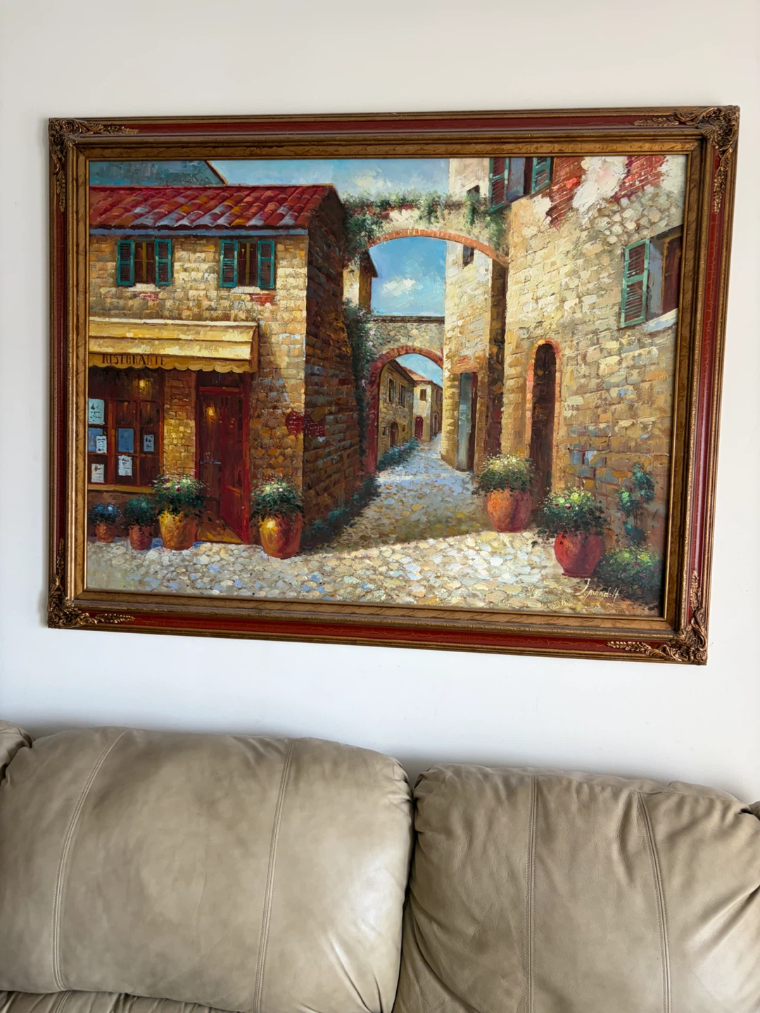 Picture oil painted