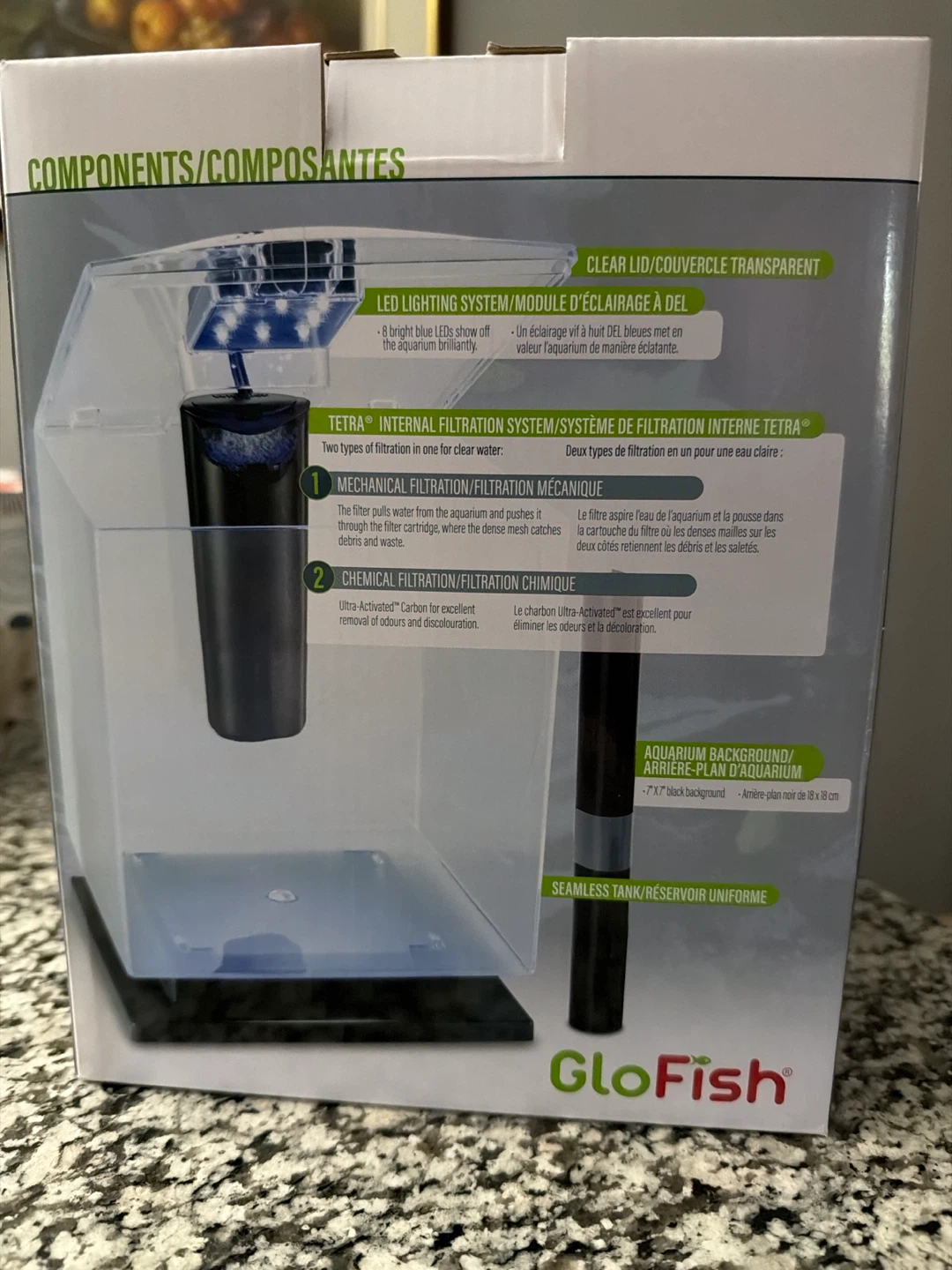 GloFish 1.5 Gallon Betta Aquarium Kit with Blue LED Lighting - photo 3