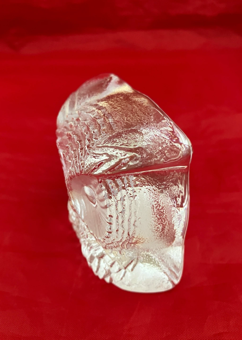 NYBRO GLASBRUK Crystal Owl Figurine, Sweden - photo 2