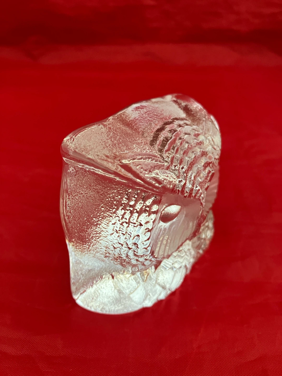 NYBRO GLASBRUK Crystal Owl Figurine, Sweden - photo 3