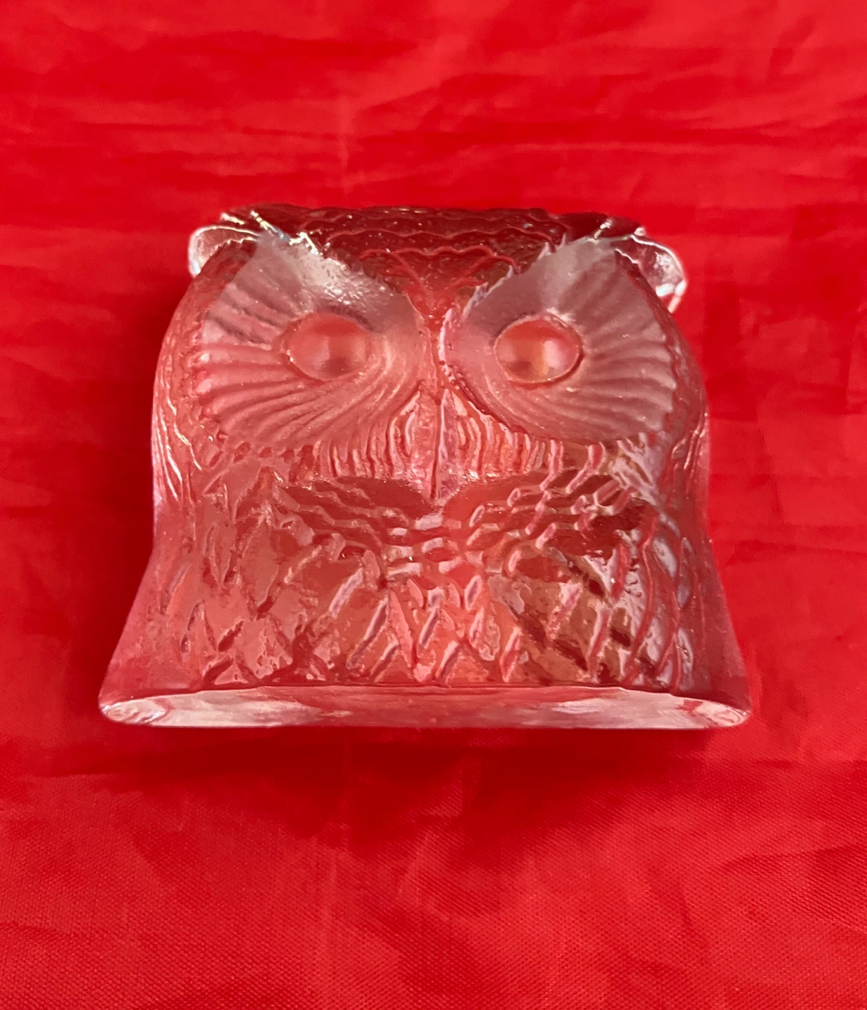 NYBRO GLASBRUK Crystal Owl Figurine, Sweden - photo 5