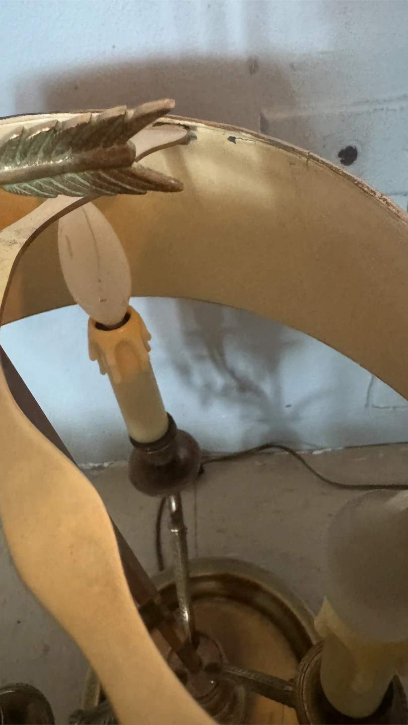 Brass Table Lamp with Black Shade - photo 4