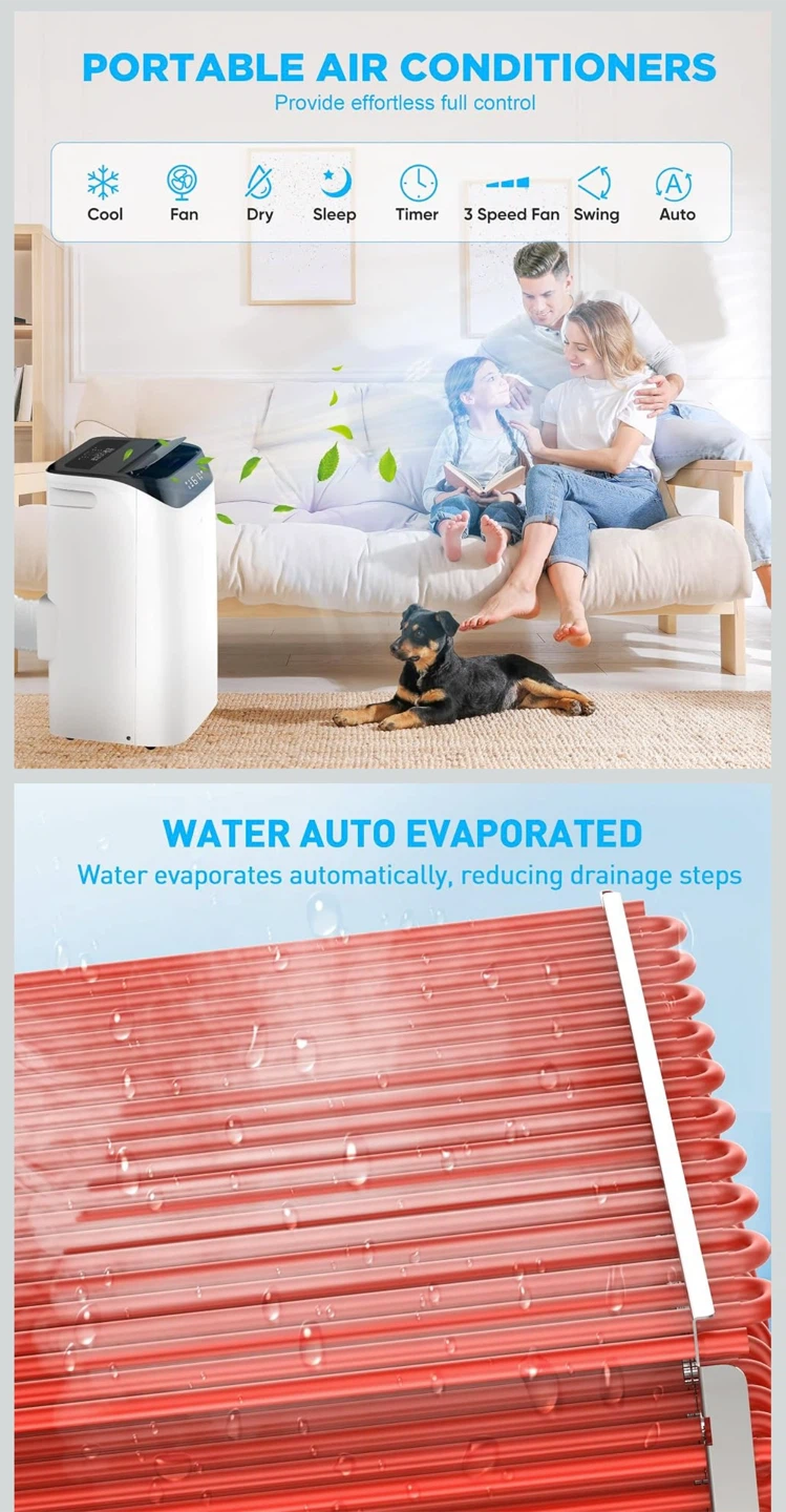 14000 BTU Portable Air Conditioner with Remote Control - photo 3