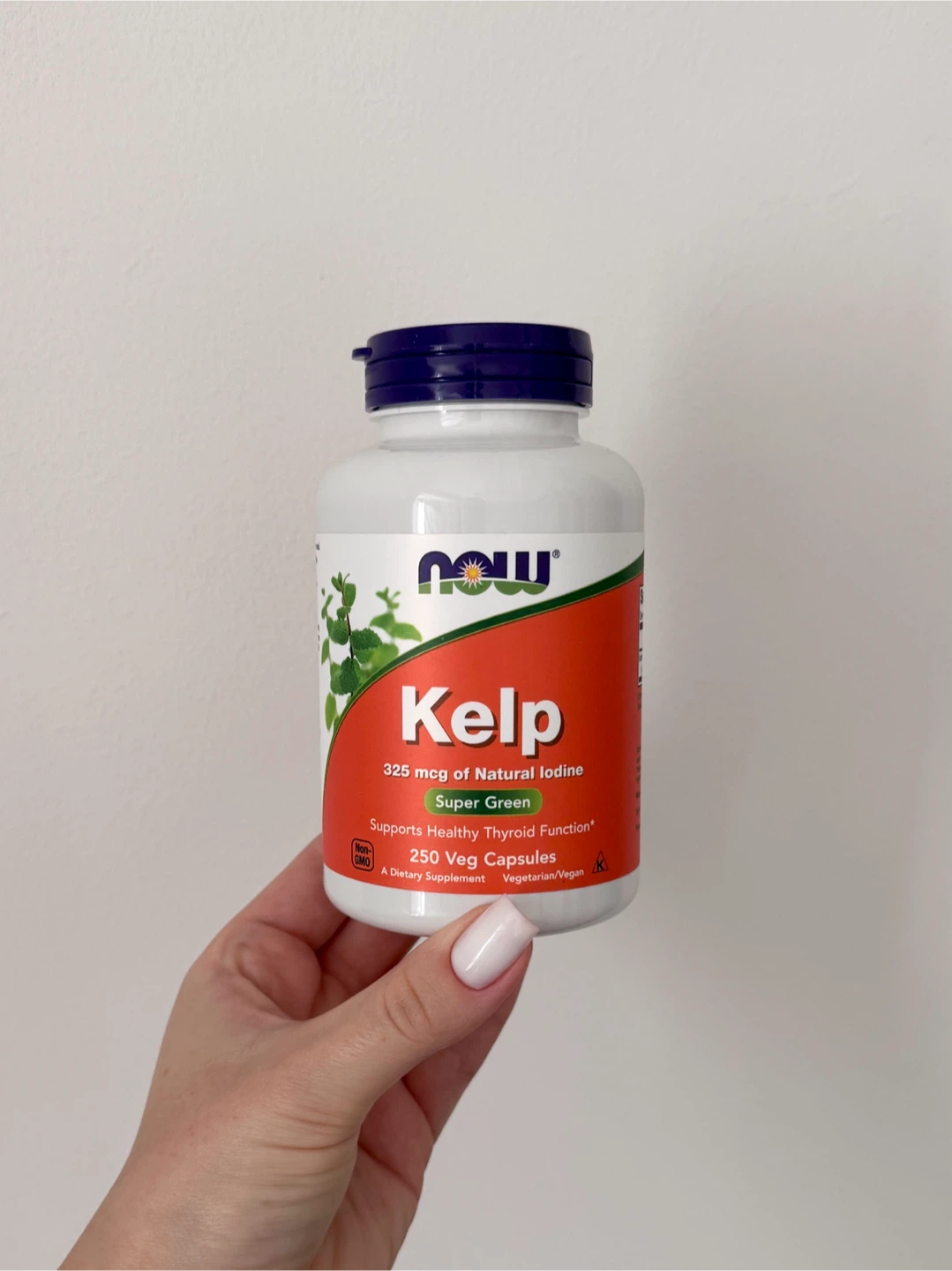New NOW Foods Kelp 325 mcg Veg Capsules