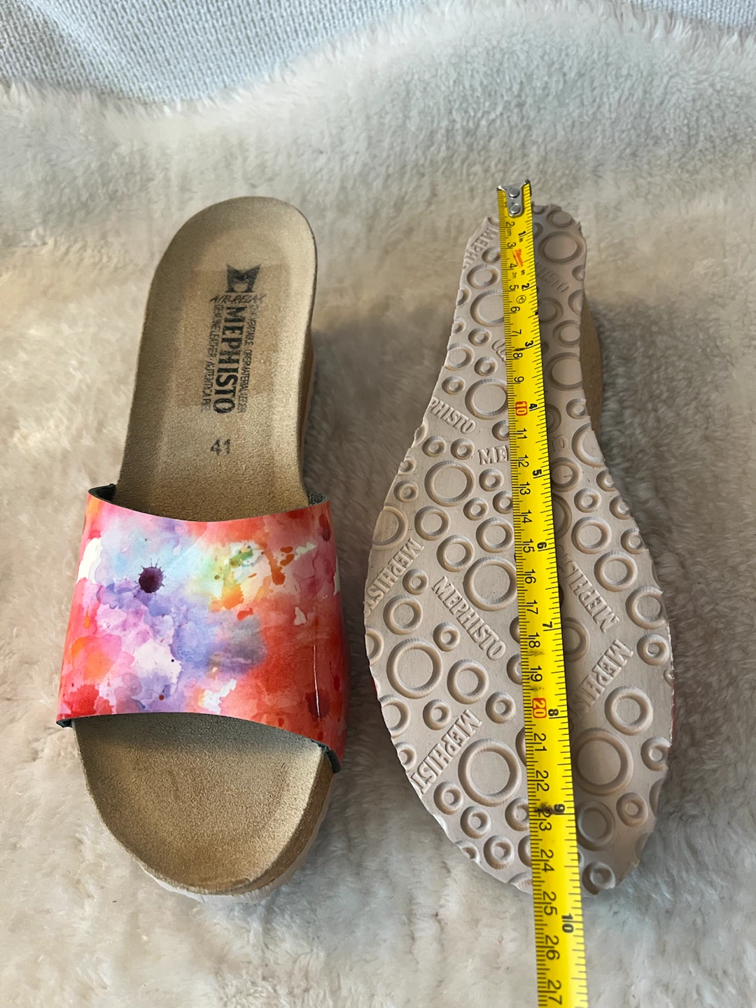 Mephisto Wedge Sandals - Size 41 - Watercolour Floral - photo 4