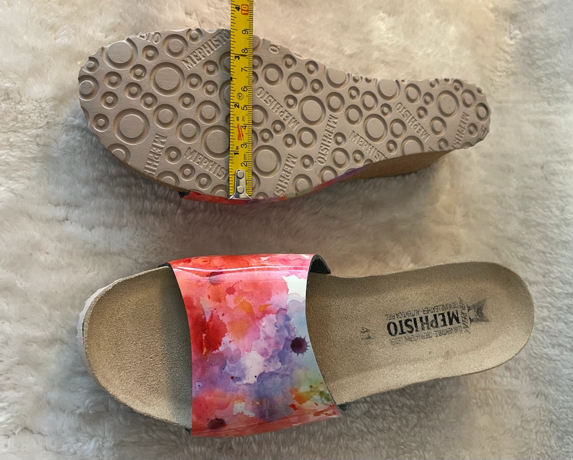 Mephisto Wedge Sandals - Size 41 - Watercolour Floral - photo 5