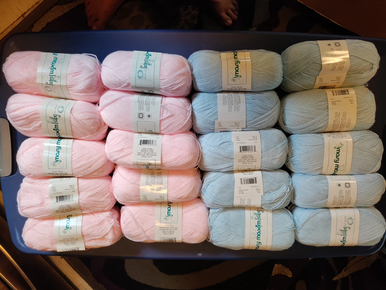 Lot of 60 Mary Maxim Baby DK / Sport Yarn (Discontinued)