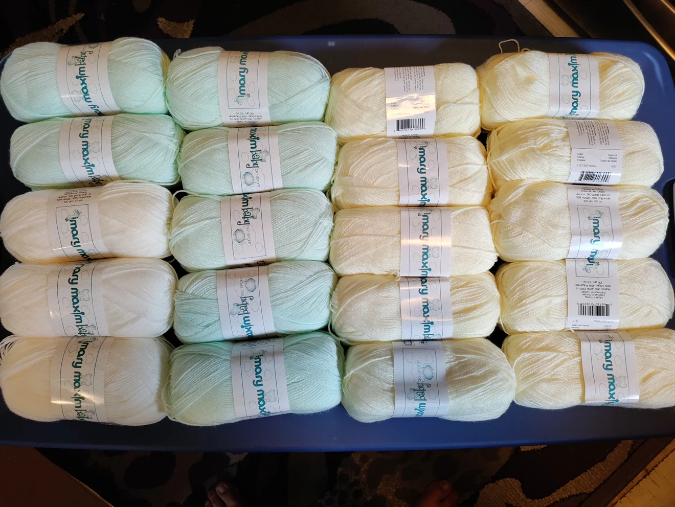 Lot of 60 Mary Maxim Baby DK / Sport Yarn (Discontinued) - photo 3