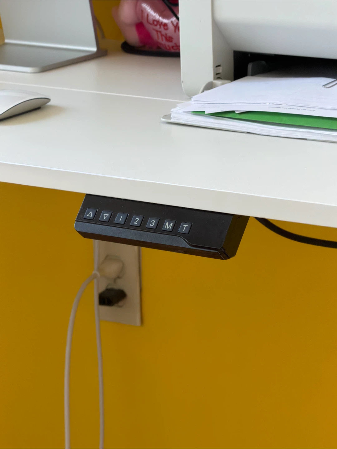 White Electric Standing Desk - photo 3