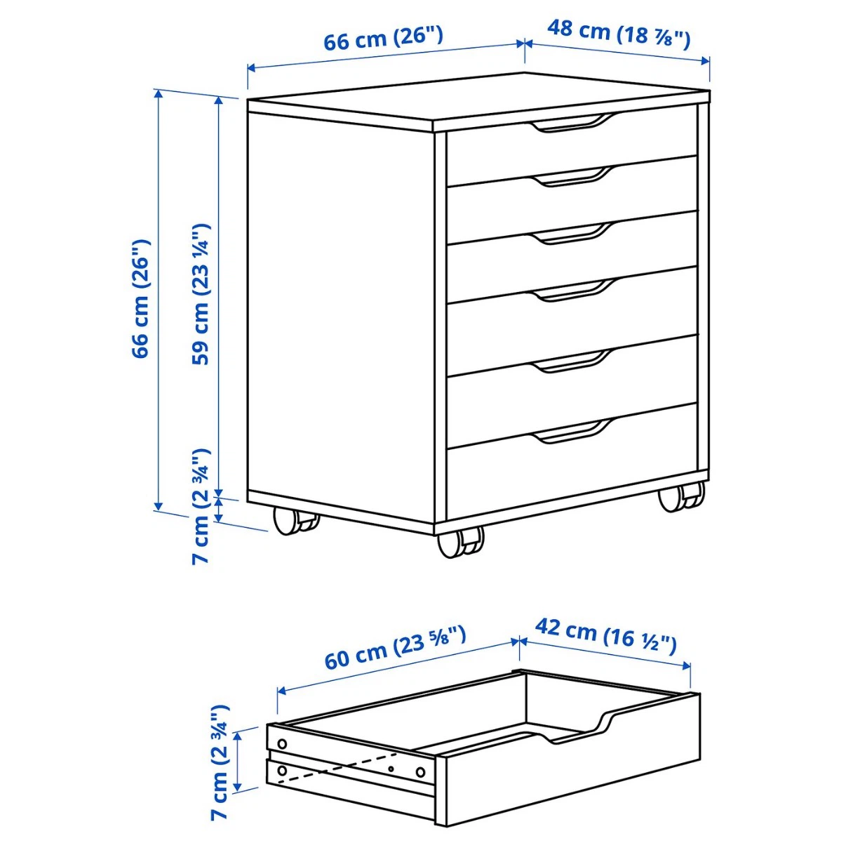 ALEX 6 Drawer Drawer - photo 2