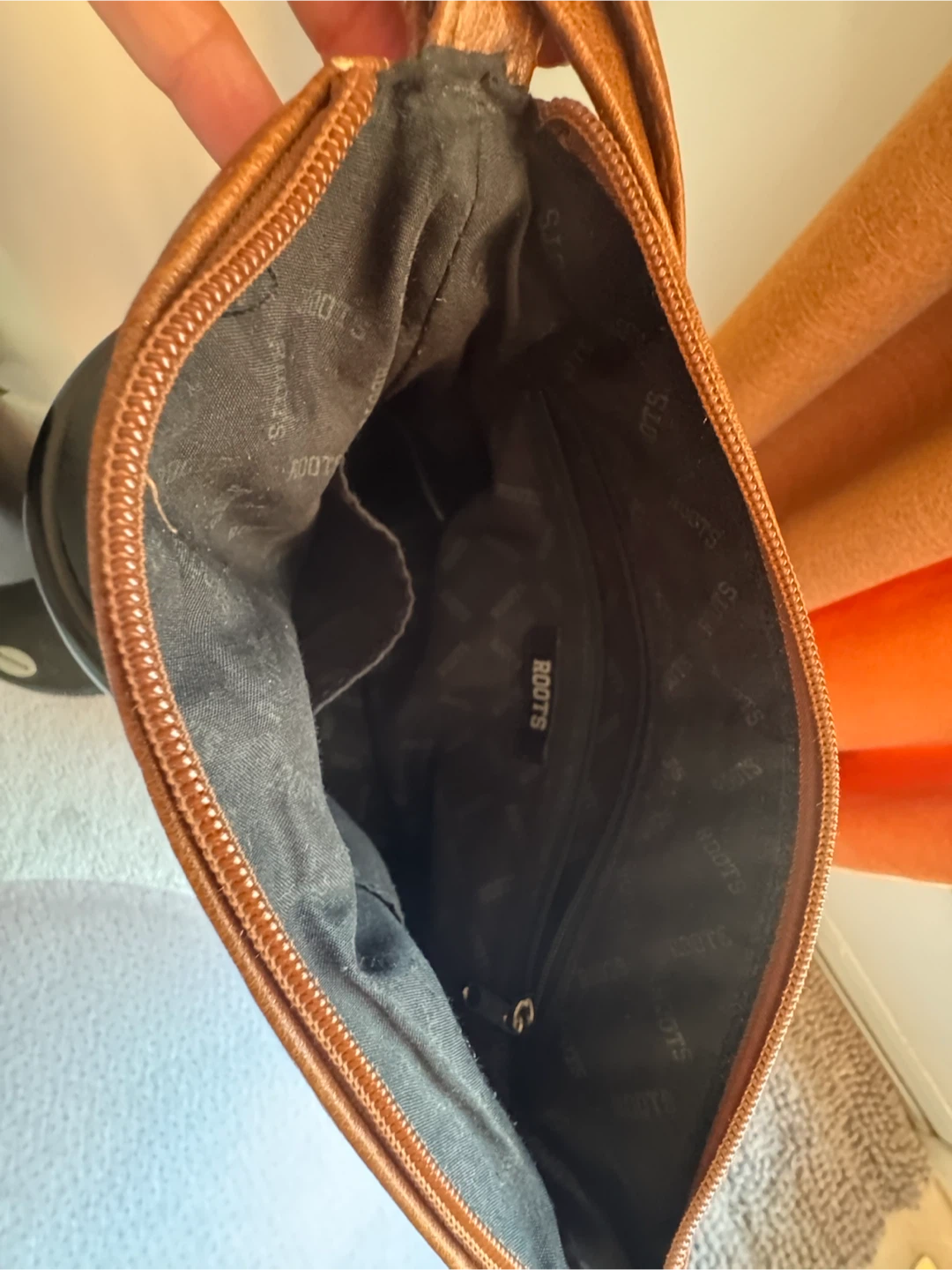 Roots Brown Faux Leather Shoulder Bag - photo 2