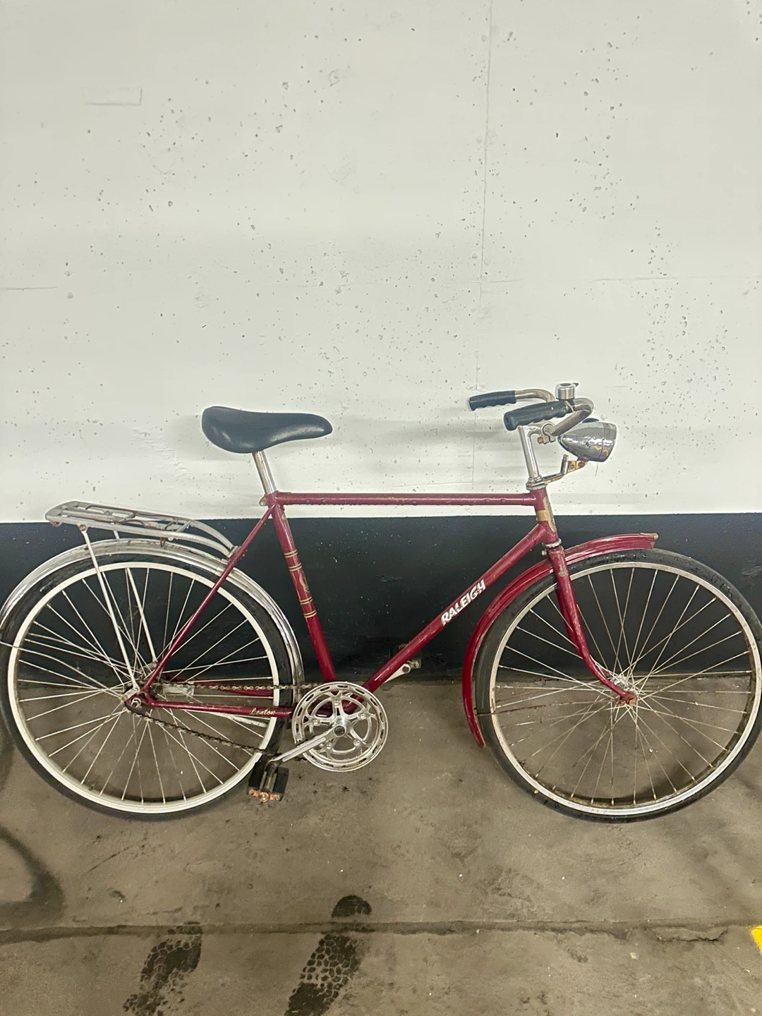 MEN SIZE MEDIUM LARGE VINTAGE RALEGH SINGLE SPEED CRUISER BIKE - photo 4