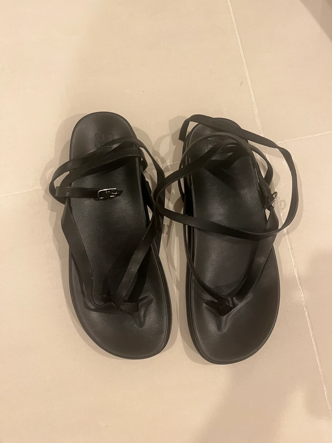 GAP Black Strappy Sandals