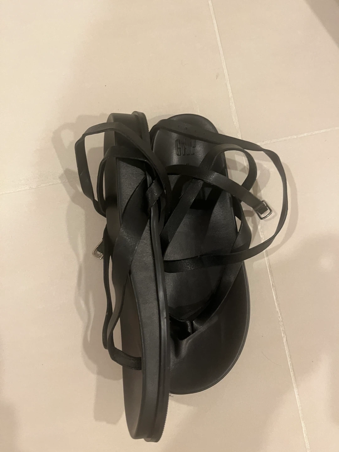 GAP Black Strappy Sandals - photo 2