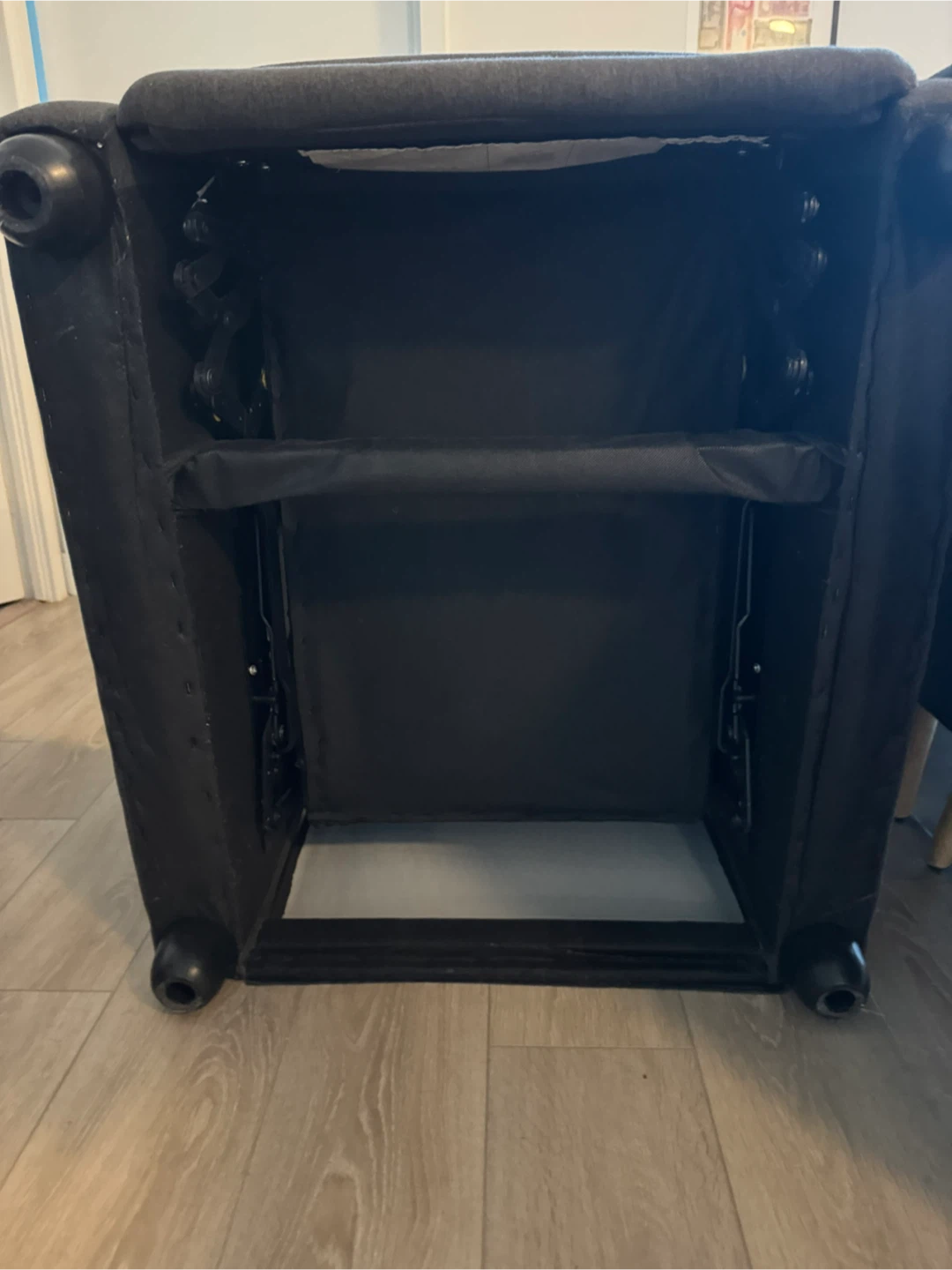 Dark Grey Fabric Recliner Chair - photo 4