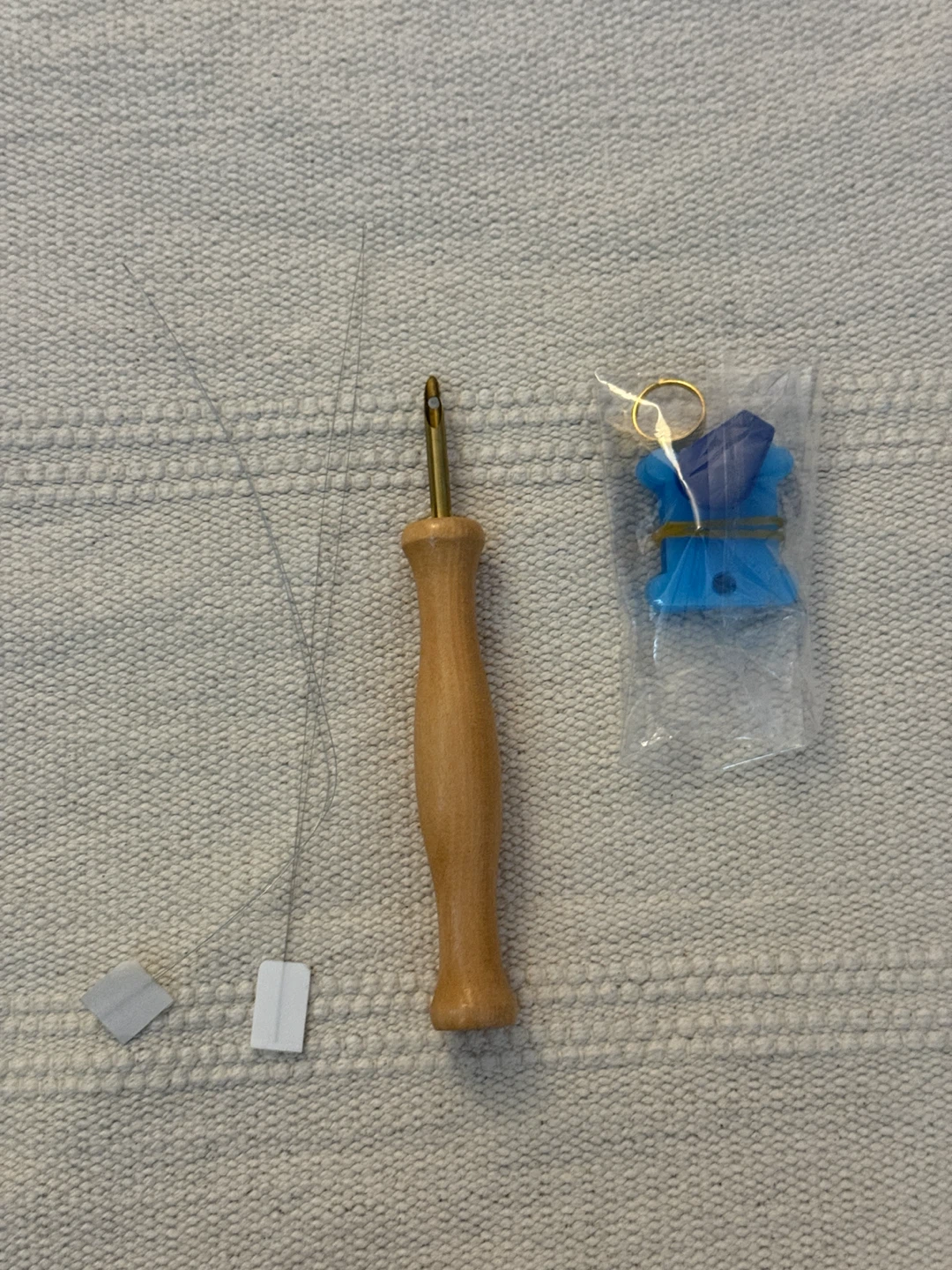 Wood Handle Punch Needle with Threader