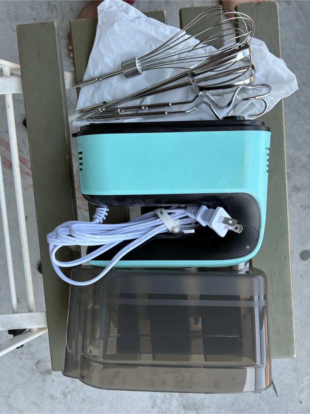 9-Speed Hand Mixer - Teal - photo 3