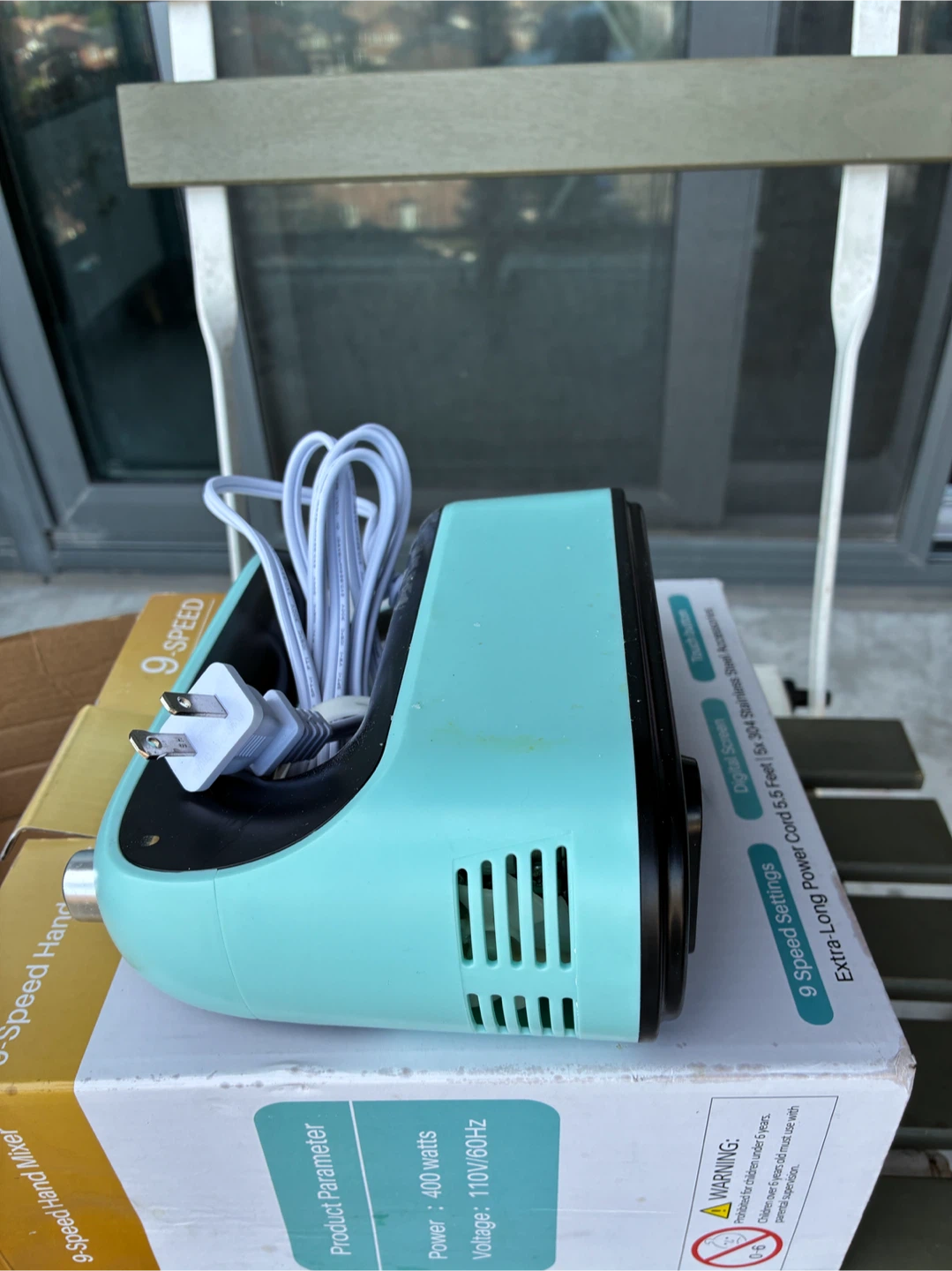 9-Speed Hand Mixer - Teal - photo 4