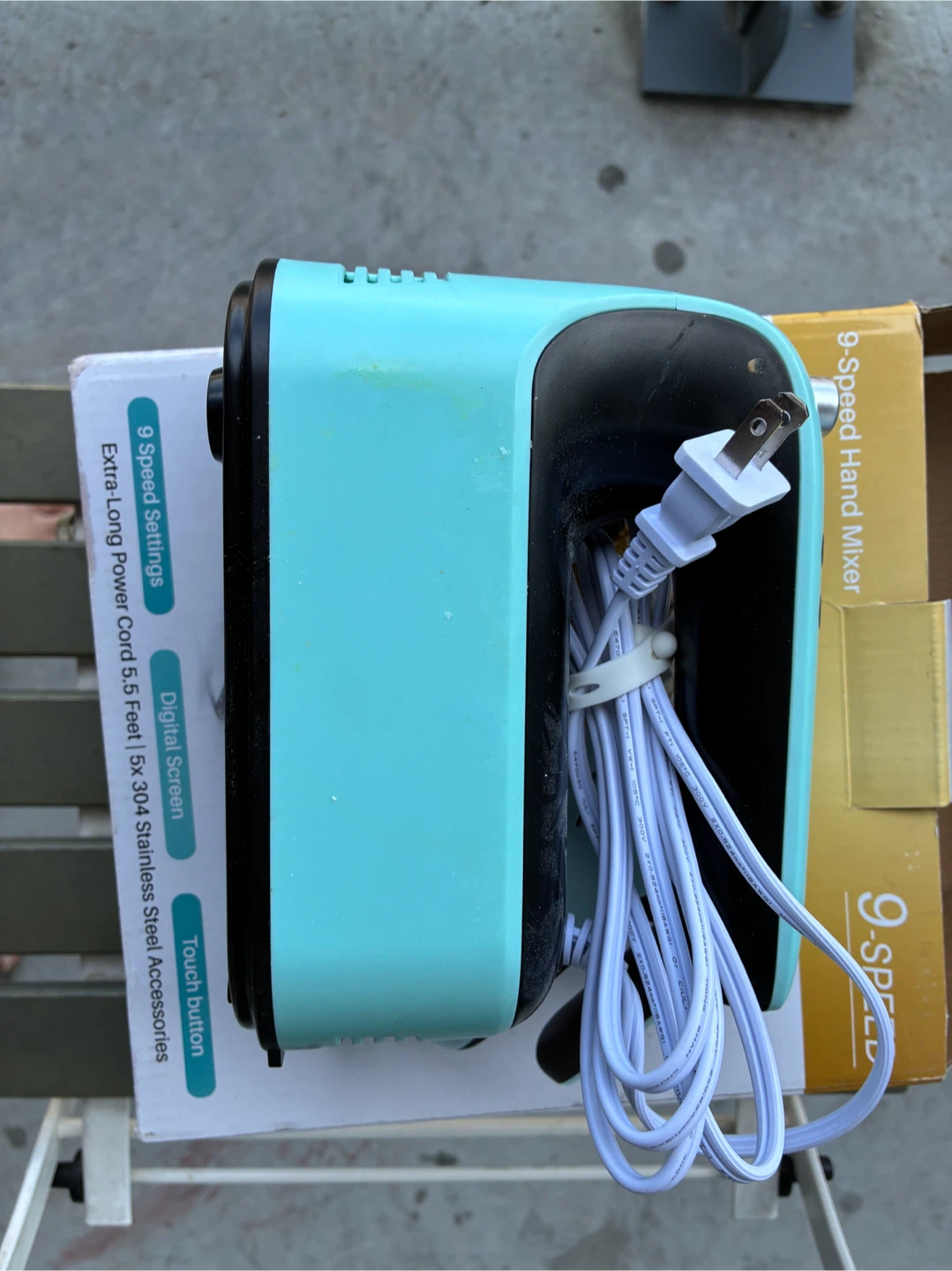 9-Speed Hand Mixer - Teal - photo 5