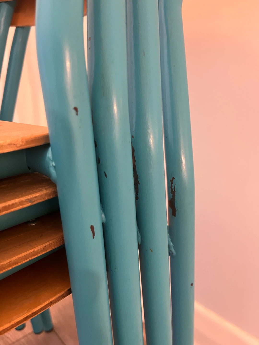 Vintage school chairs- upcycled (Set of 4) - photo 4
