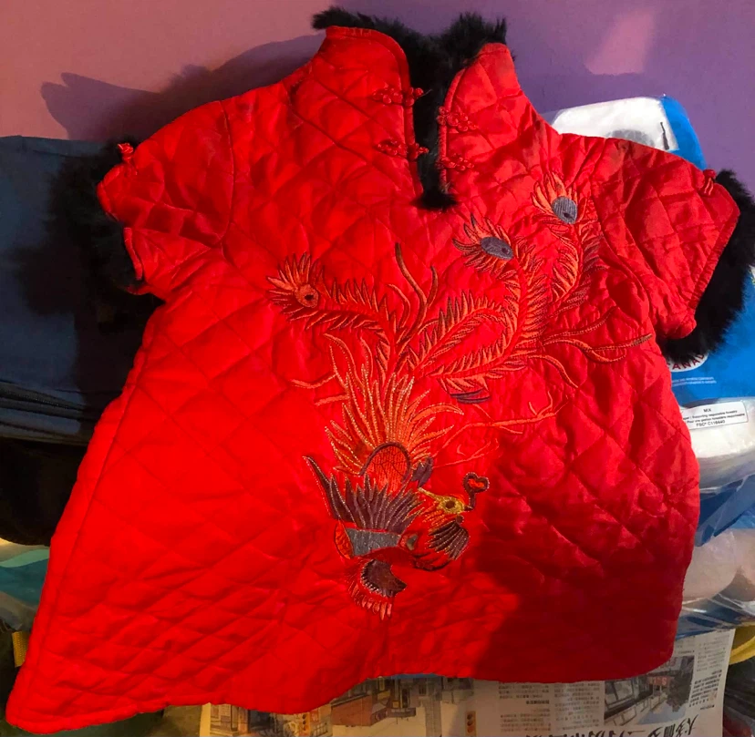 JACQER High Fashion Red Embroidered Jacket XL