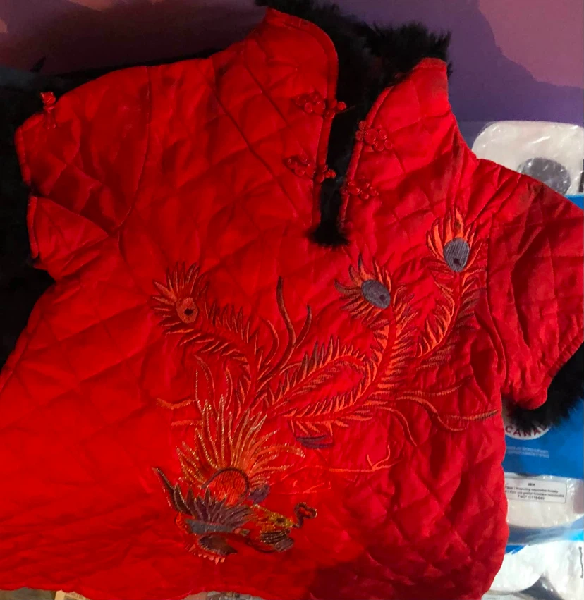 JACQER High Fashion Red Embroidered Jacket XL - photo 2