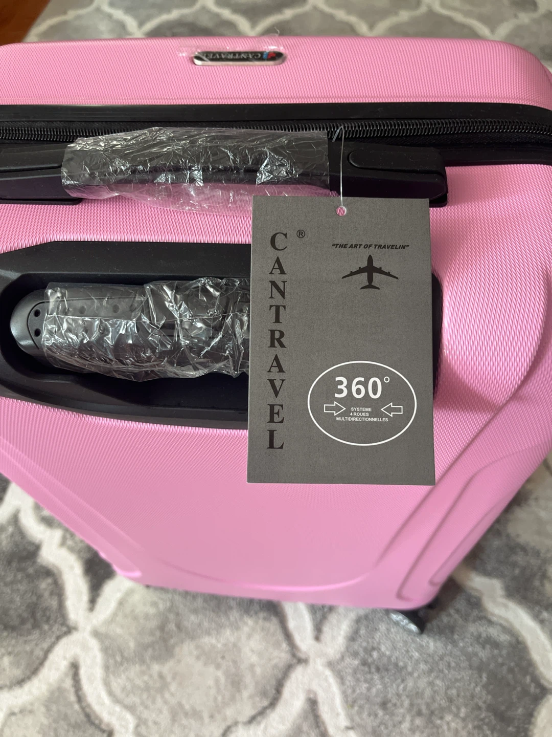 CAN TRAVEL Pink Hardside Spinner Luggage