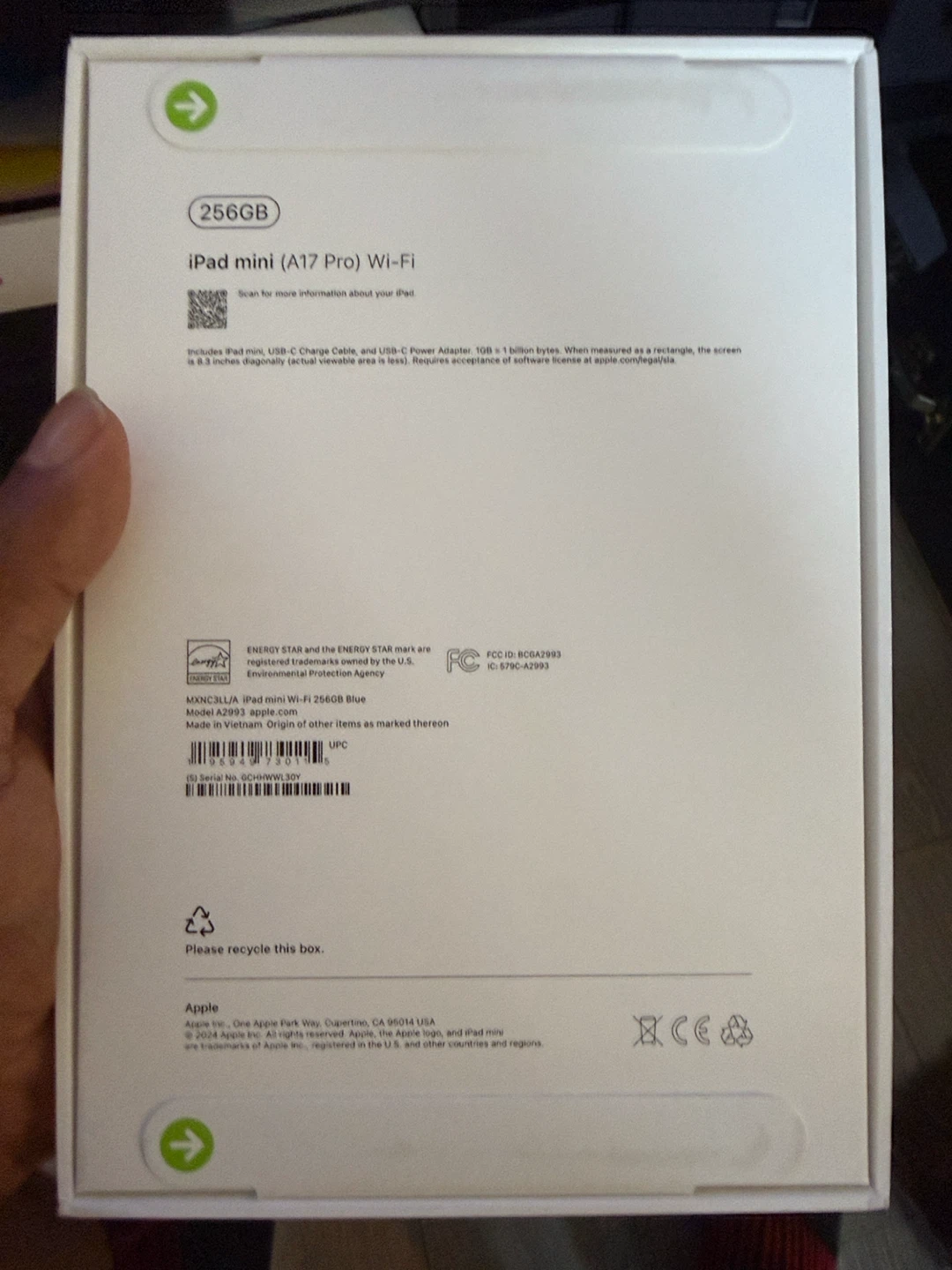 Apple iPad mini (A17 Pro) Wi-Fi 256GB Blue - photo 2