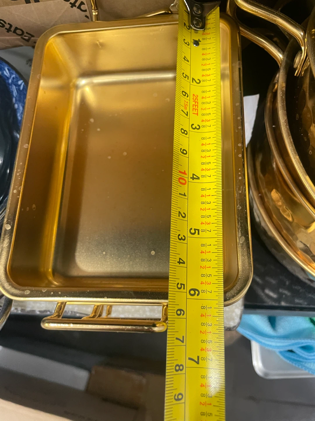 Gold Coloured Condiment Server Tray Set - photo 4