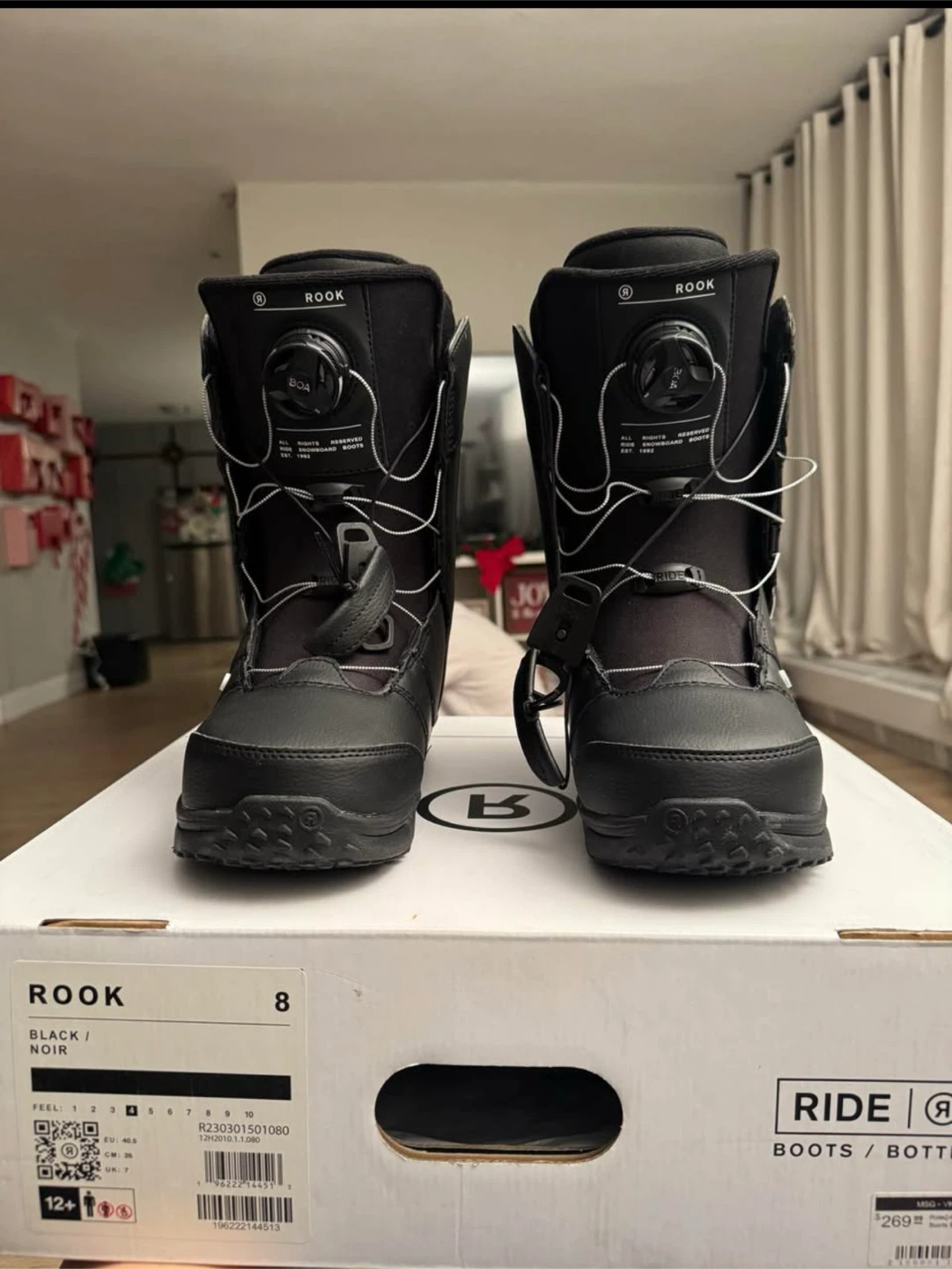 Ride Rook Snowboard Boots - Black - Size 8 - photo 2