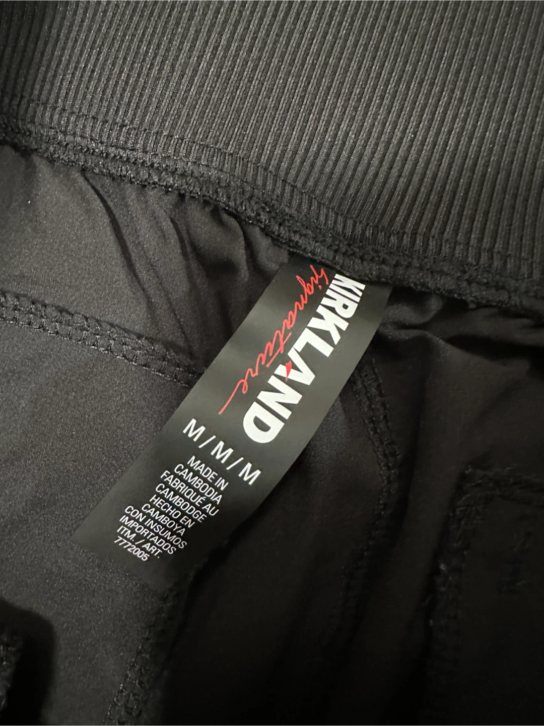 Kirkland Signature Women's Black Athletic Pants - photo 2