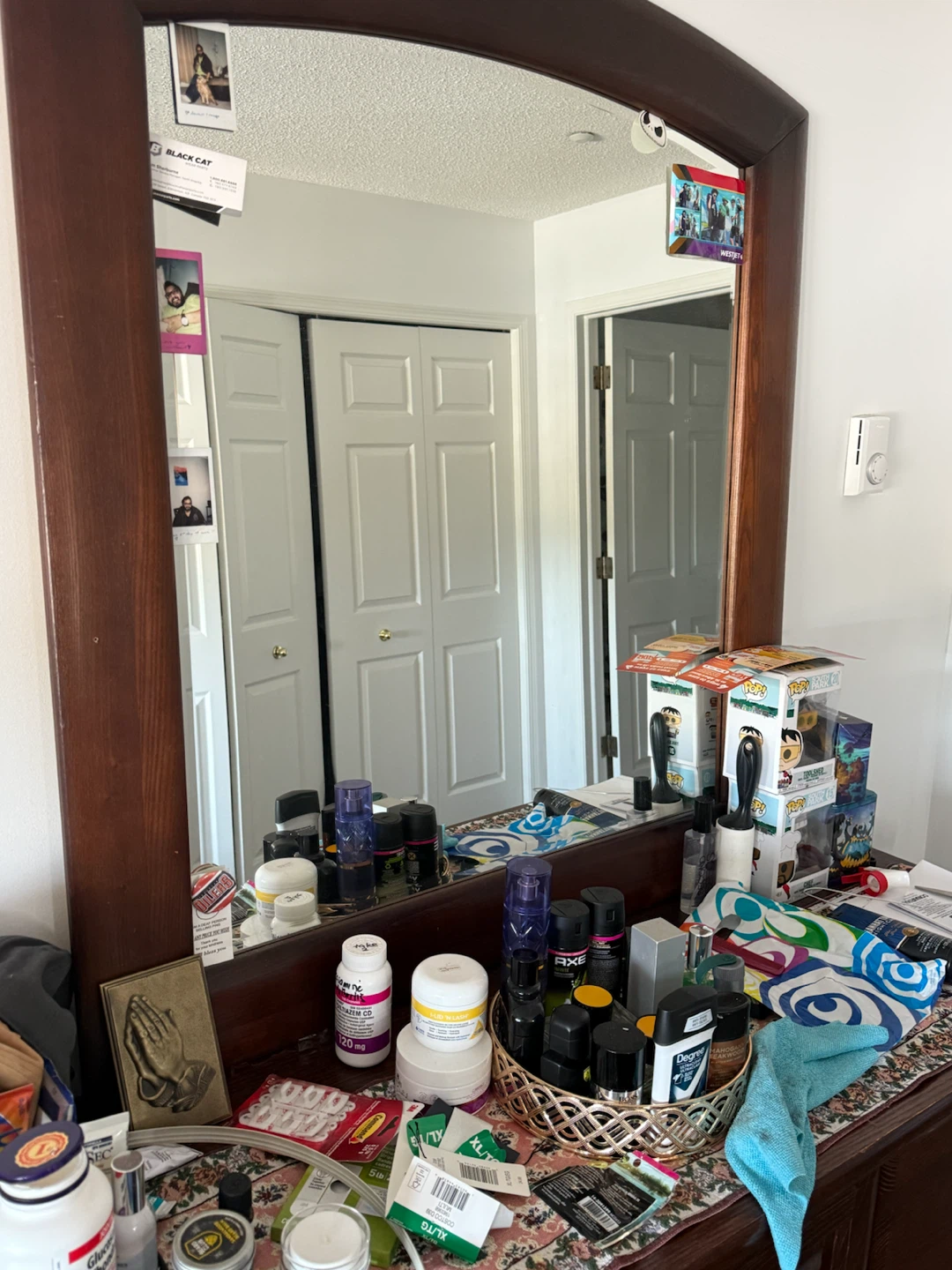 Wooden Dresser with Mirror