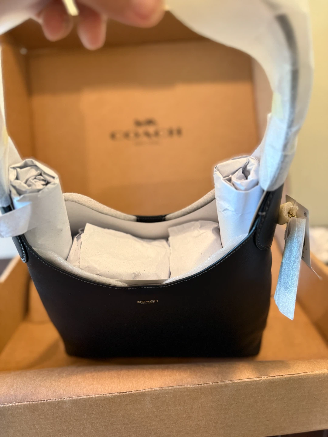 Coach Black Leather Shoulder Bag - photo 5
