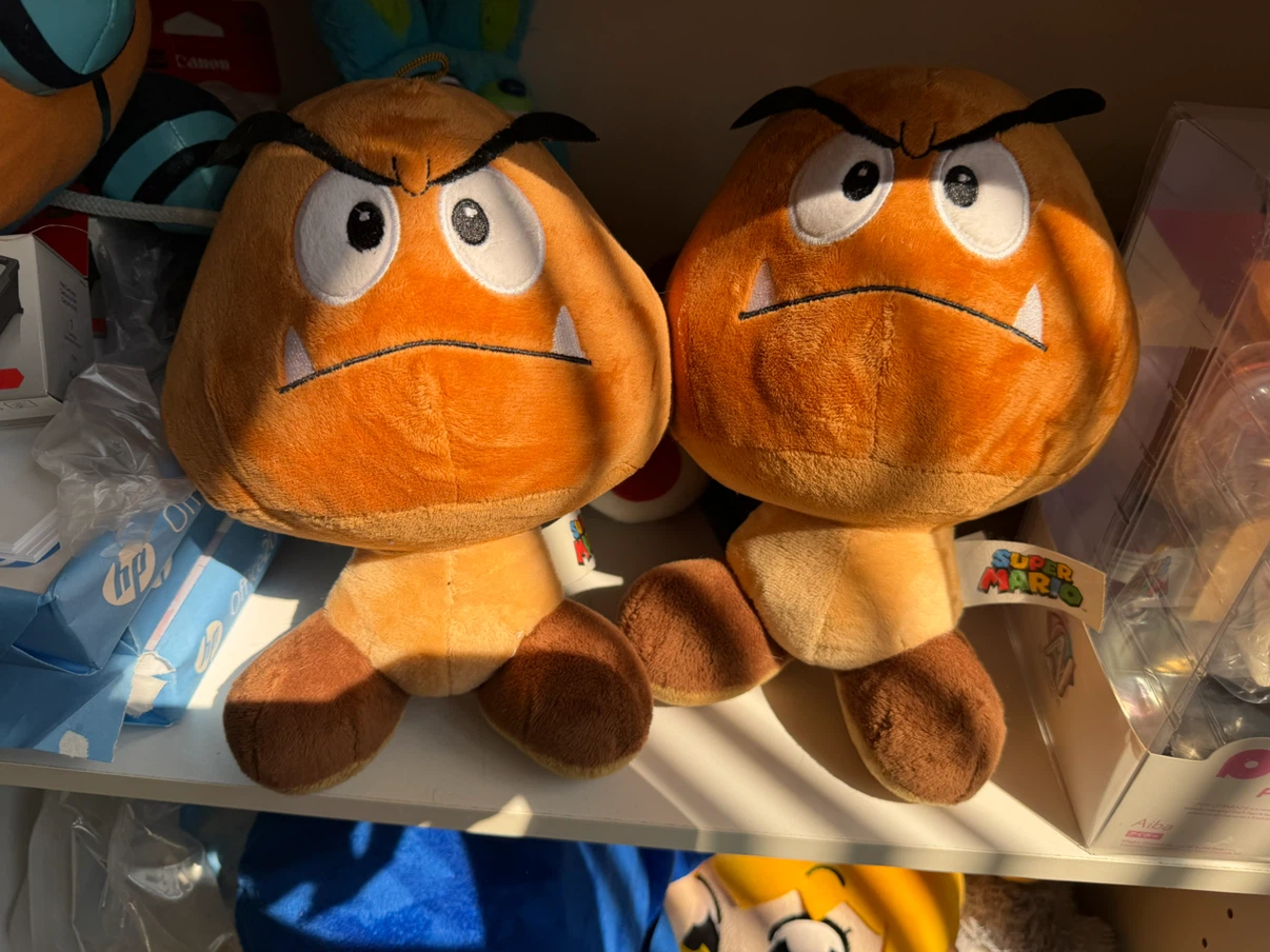 Mario goomba plushes