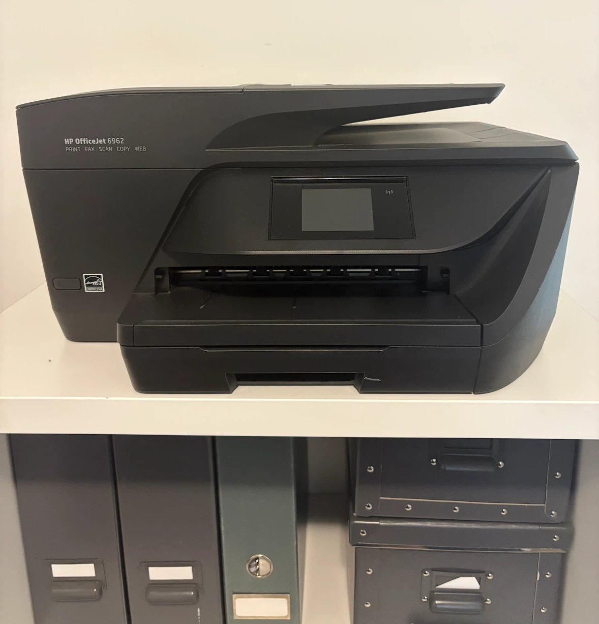 HP OfficeJet 6962 All-in-One Printer with Brand new Blk ink