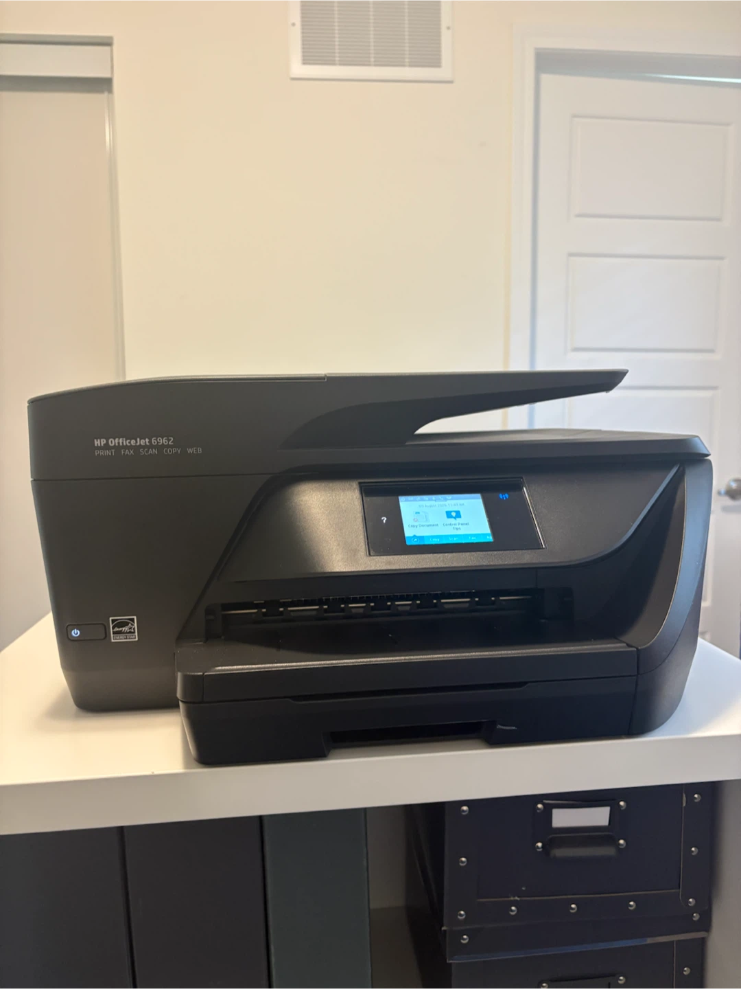HP OfficeJet 6962 All-in-One Printer with Brand new Blk ink - photo 4