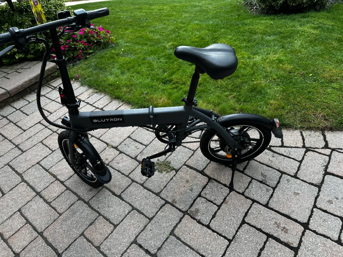 Blutron Folding Electric Bike (E-Bike) - Dark Grey - photo 2