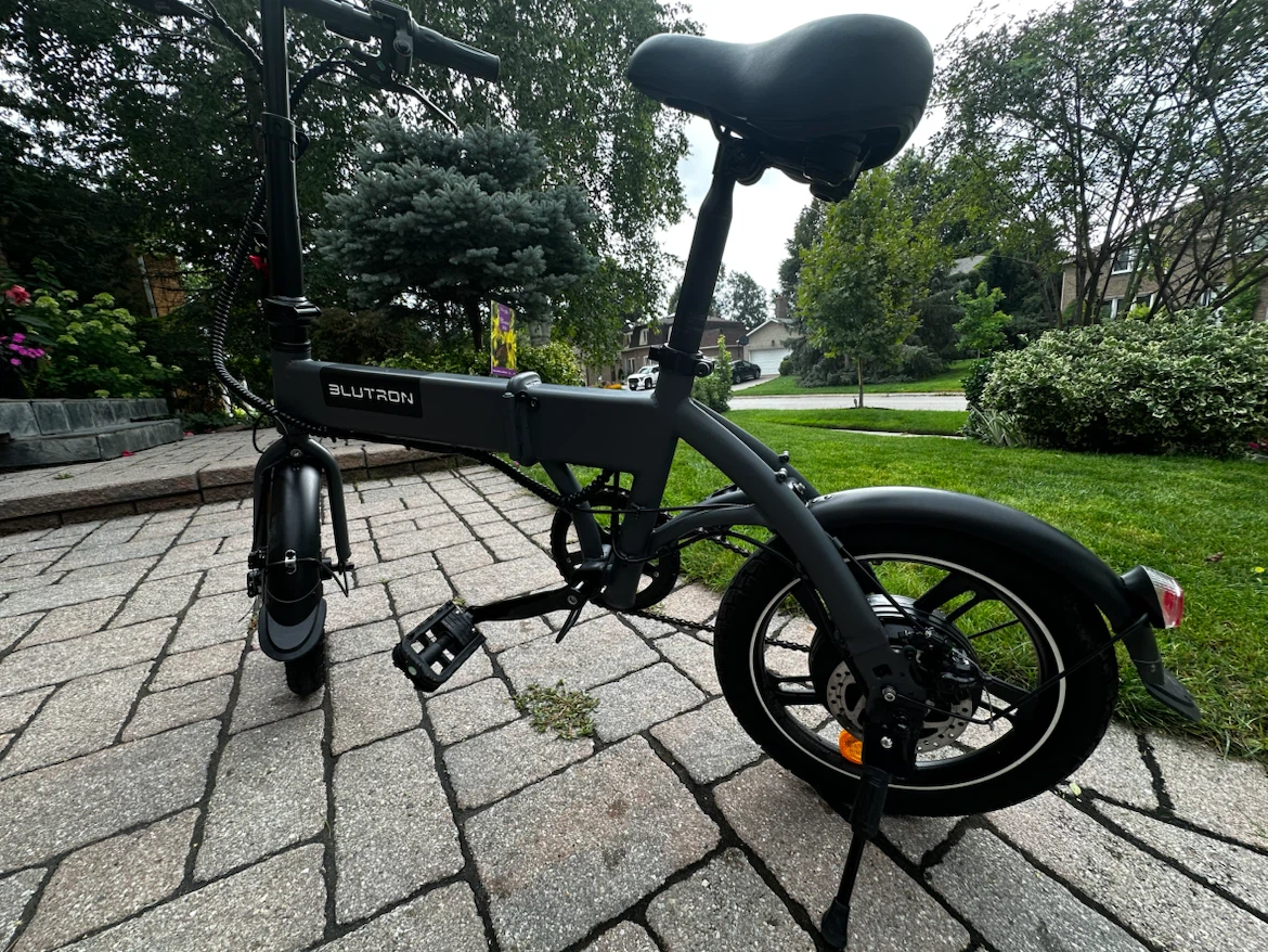 Blutron Folding Electric Bike (E-Bike) - Dark Grey - photo 3