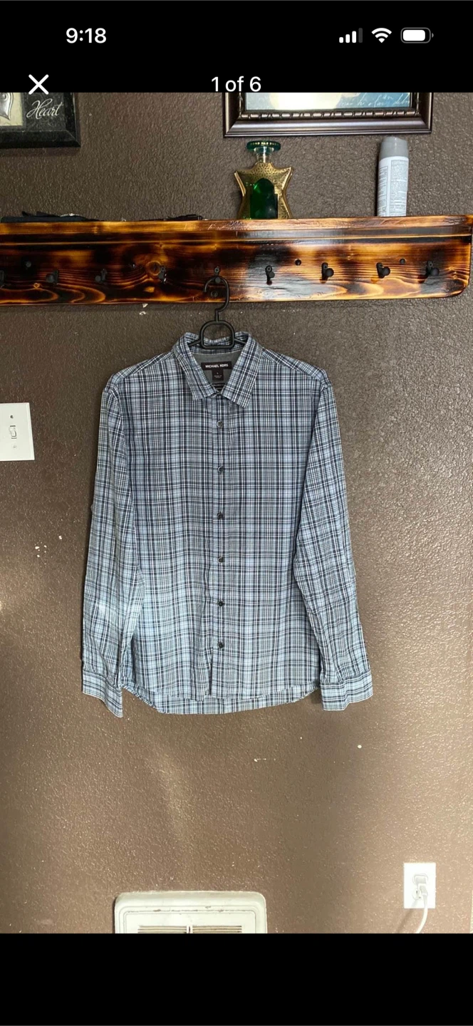 Michael Kors Plaid Button Down Shirt