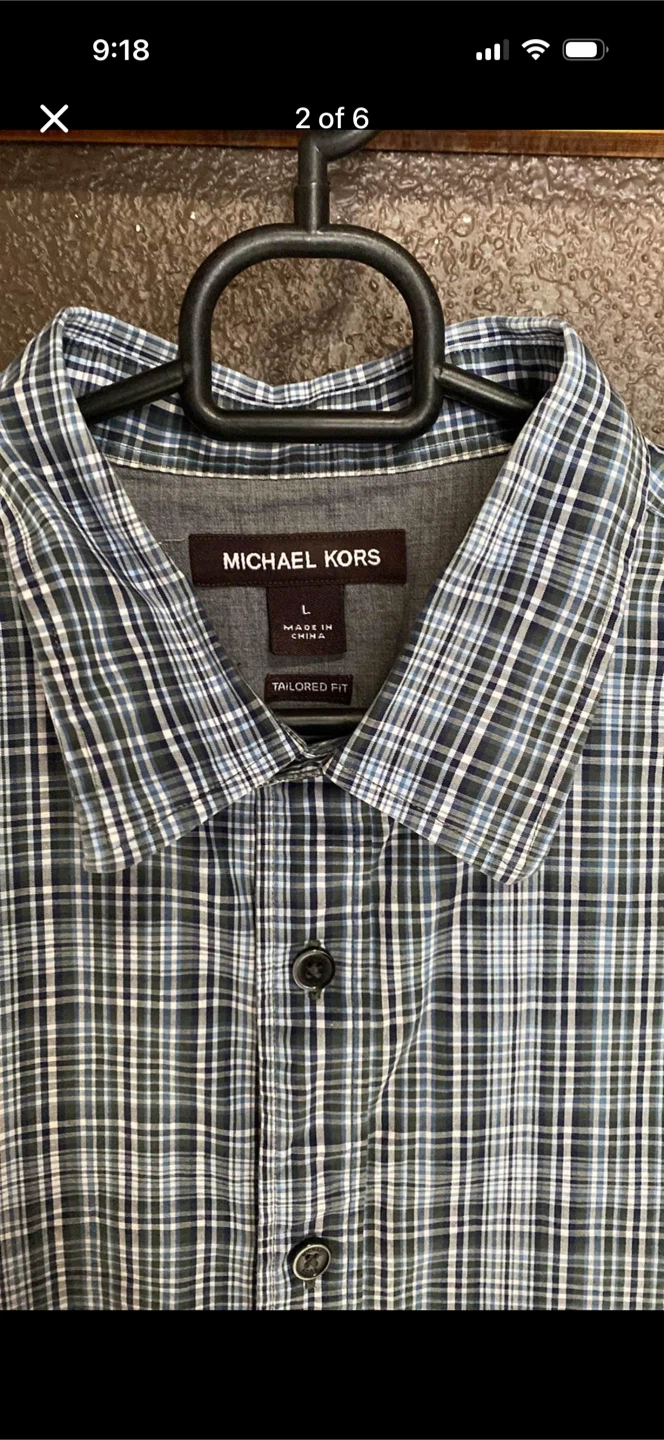 Michael Kors Plaid Button Down Shirt - photo 2