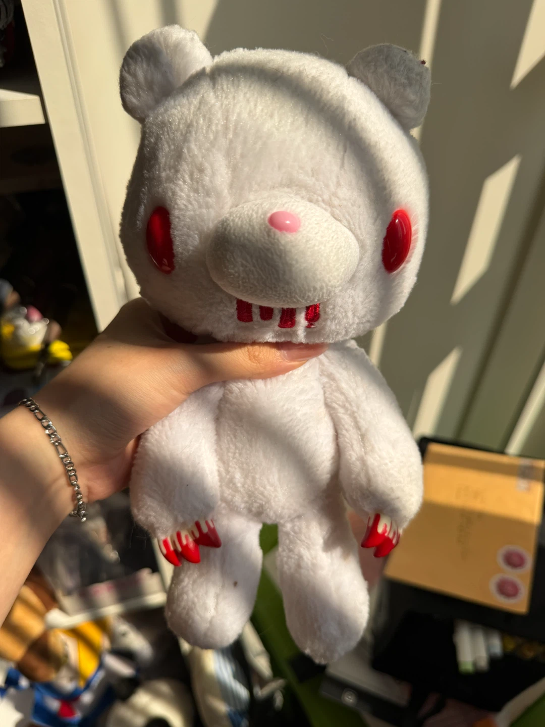 White gloomy bear plush