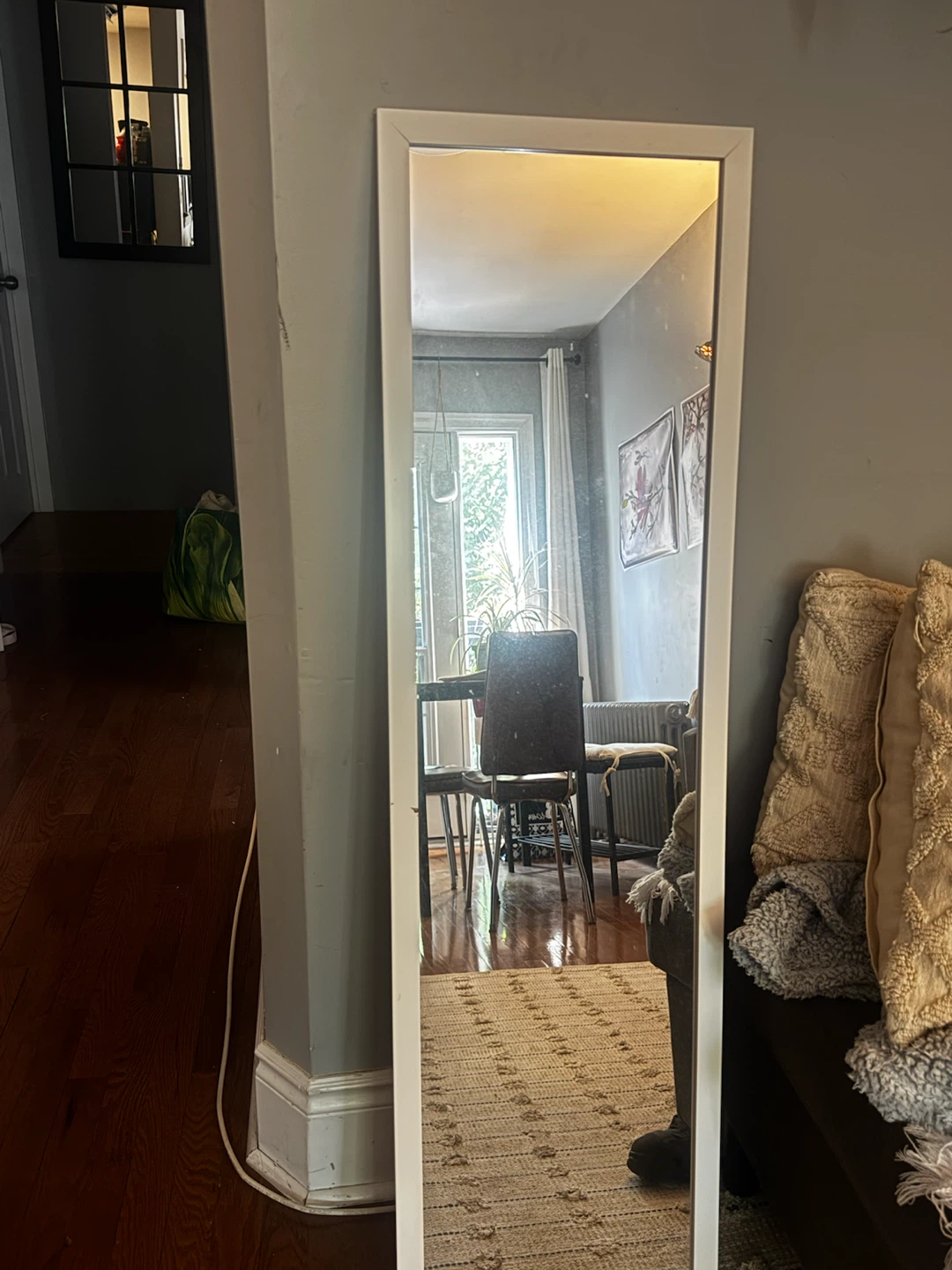 Full Length Standing Mirror - White Frame