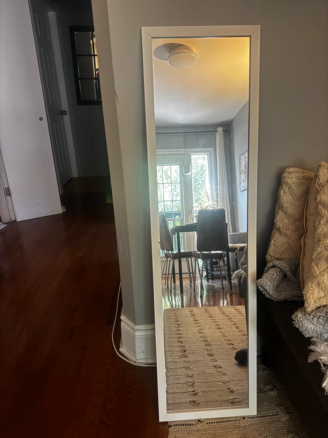 Full Length Standing Mirror - White Frame - photo 2