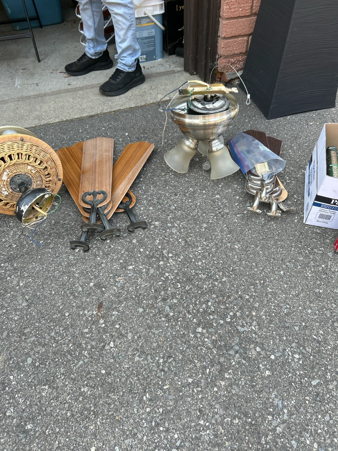 Ceiling Fan Parts - Metal and Wood Blades